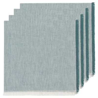 Chambray Heirloom Lagoon - Napkin S/4