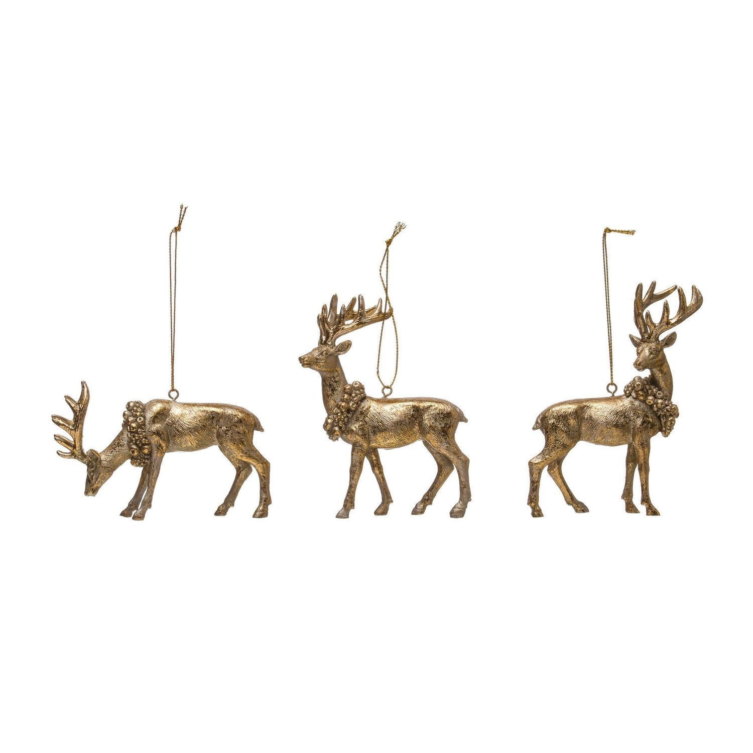 Gilded Deer Ornament