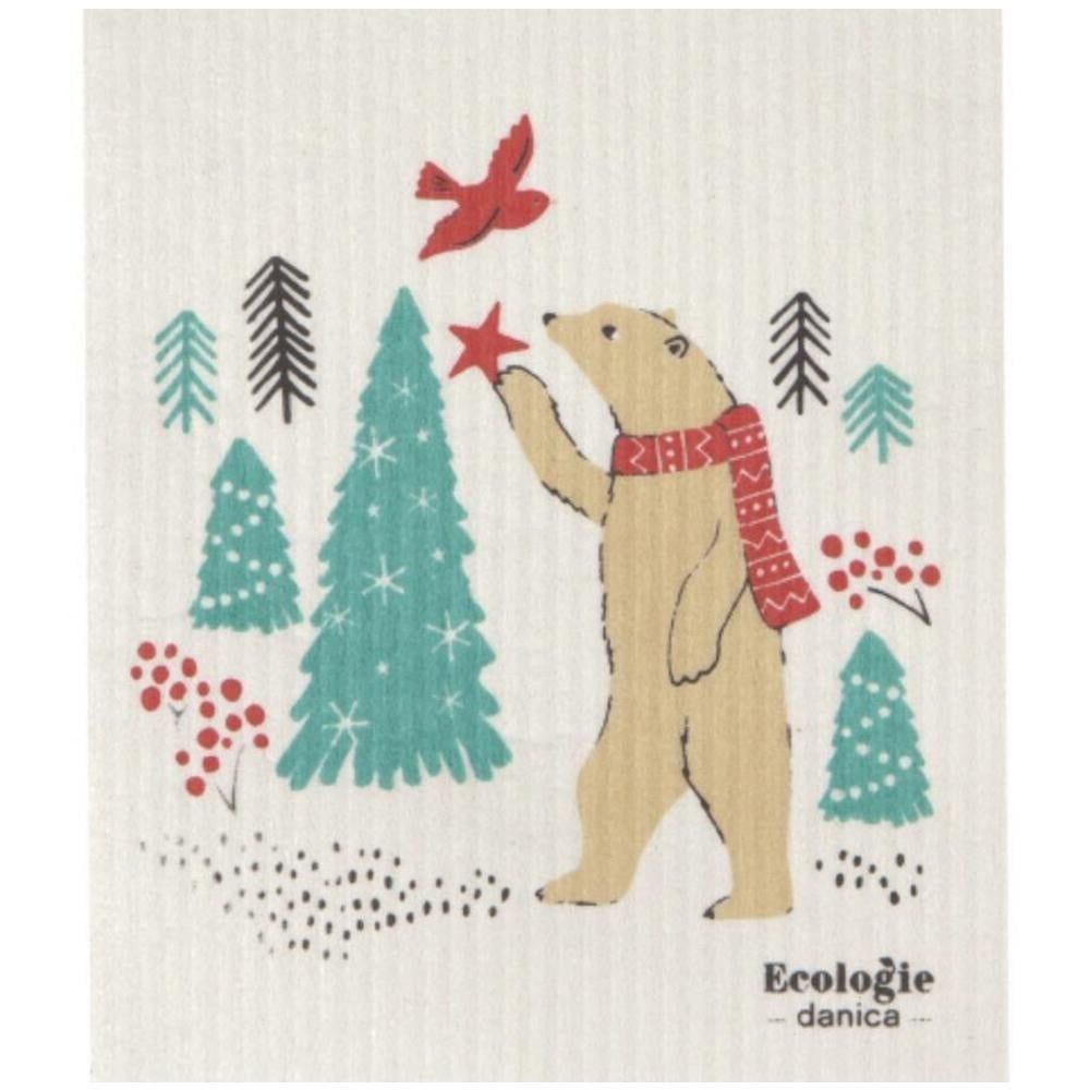 Swedish Dishcloth - Winter Wilderland