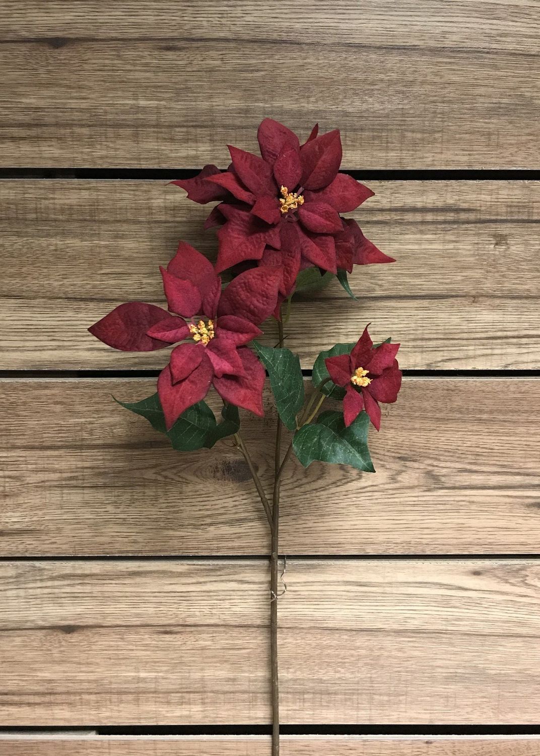 Red Poinsettia Spray (Tri)