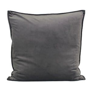 Dutch Velvet 20x20 Toss Pillow - Rich Grey