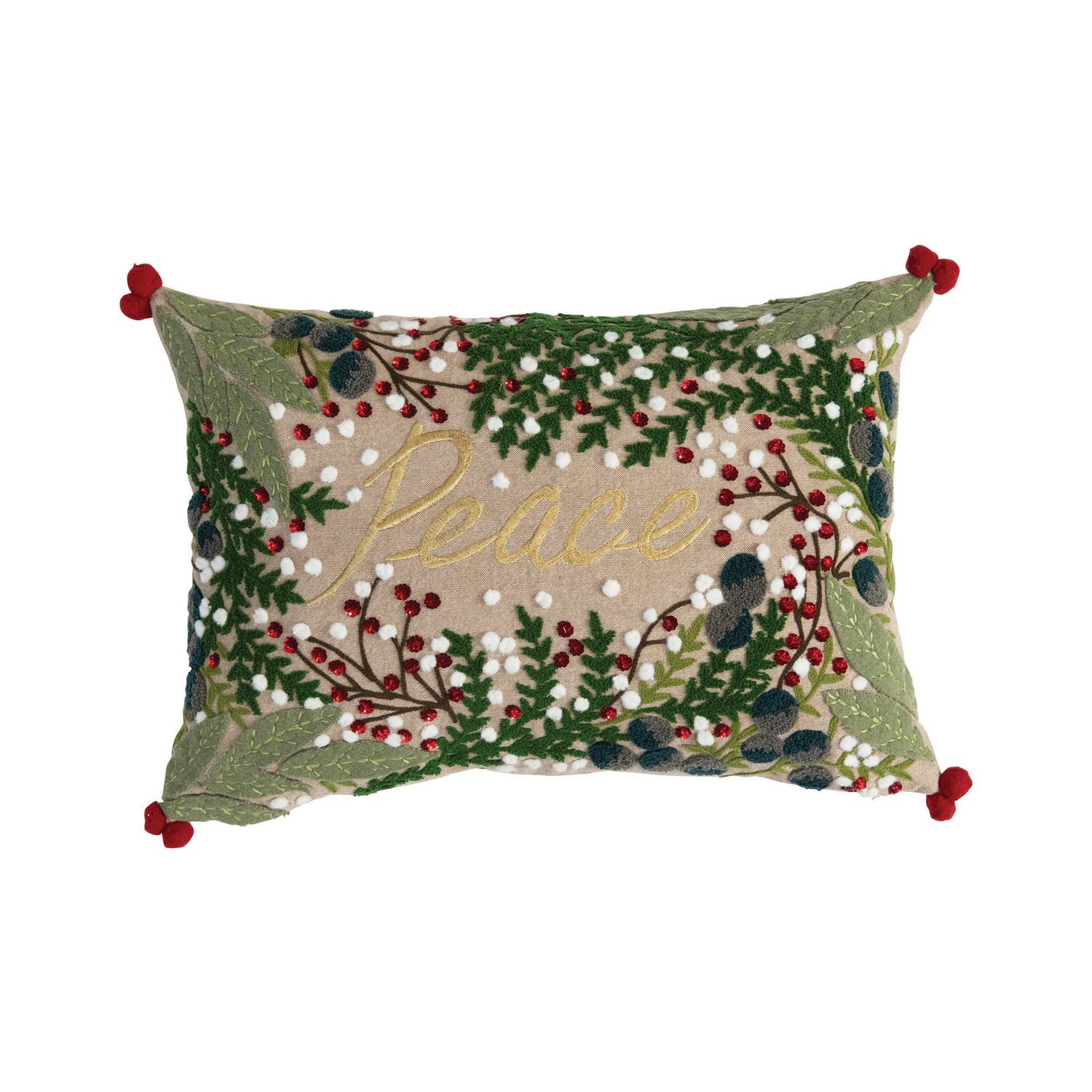 Chambray Lumbar Pillow - 20&quot; X 16&quot;