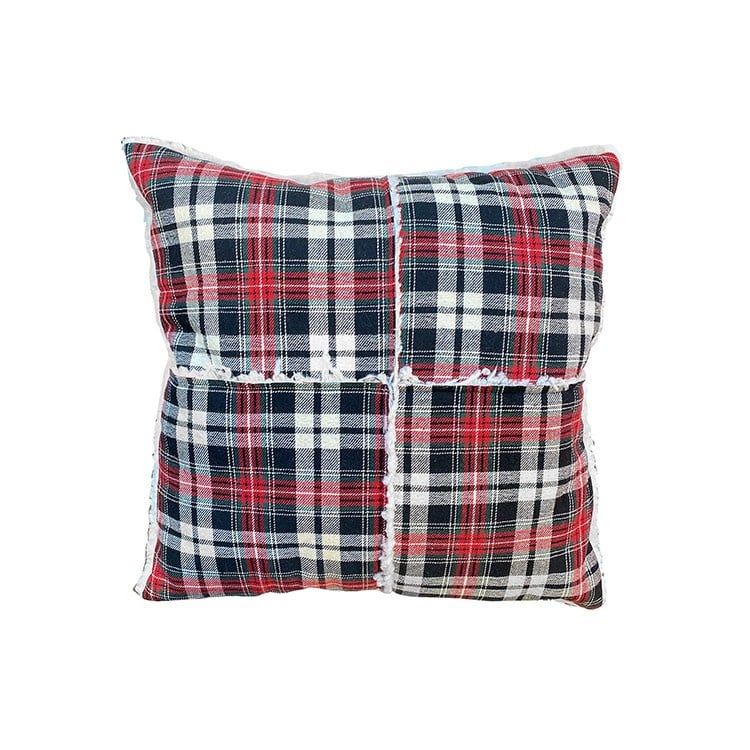 Check Sherpa Toss Pillow