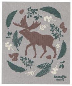 Swedish Dishcloth - Winter Moose