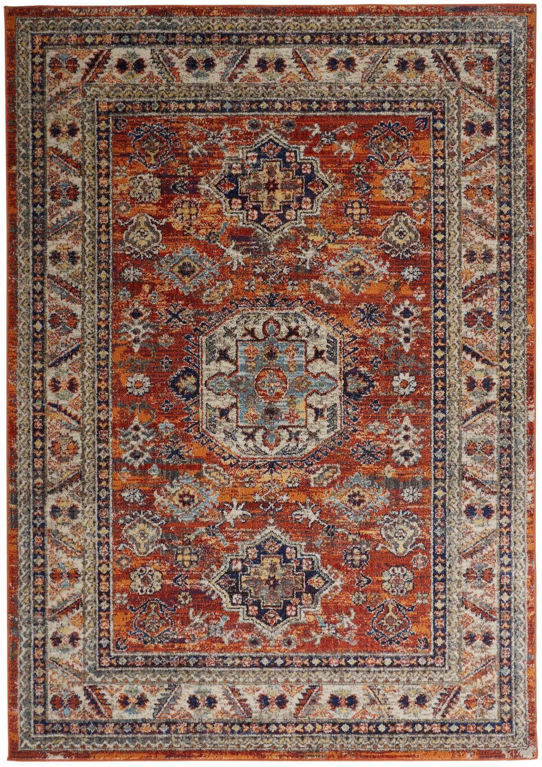 Bellini Orange/Multi Rug - 2&#39; X 3&#39;