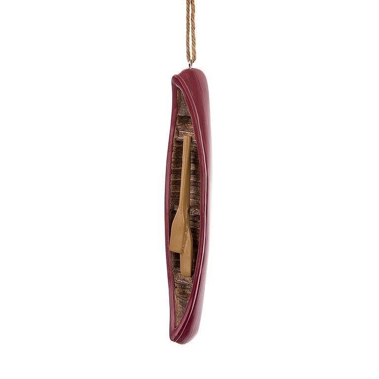 Red Canoe &amp; Paddles Ornament