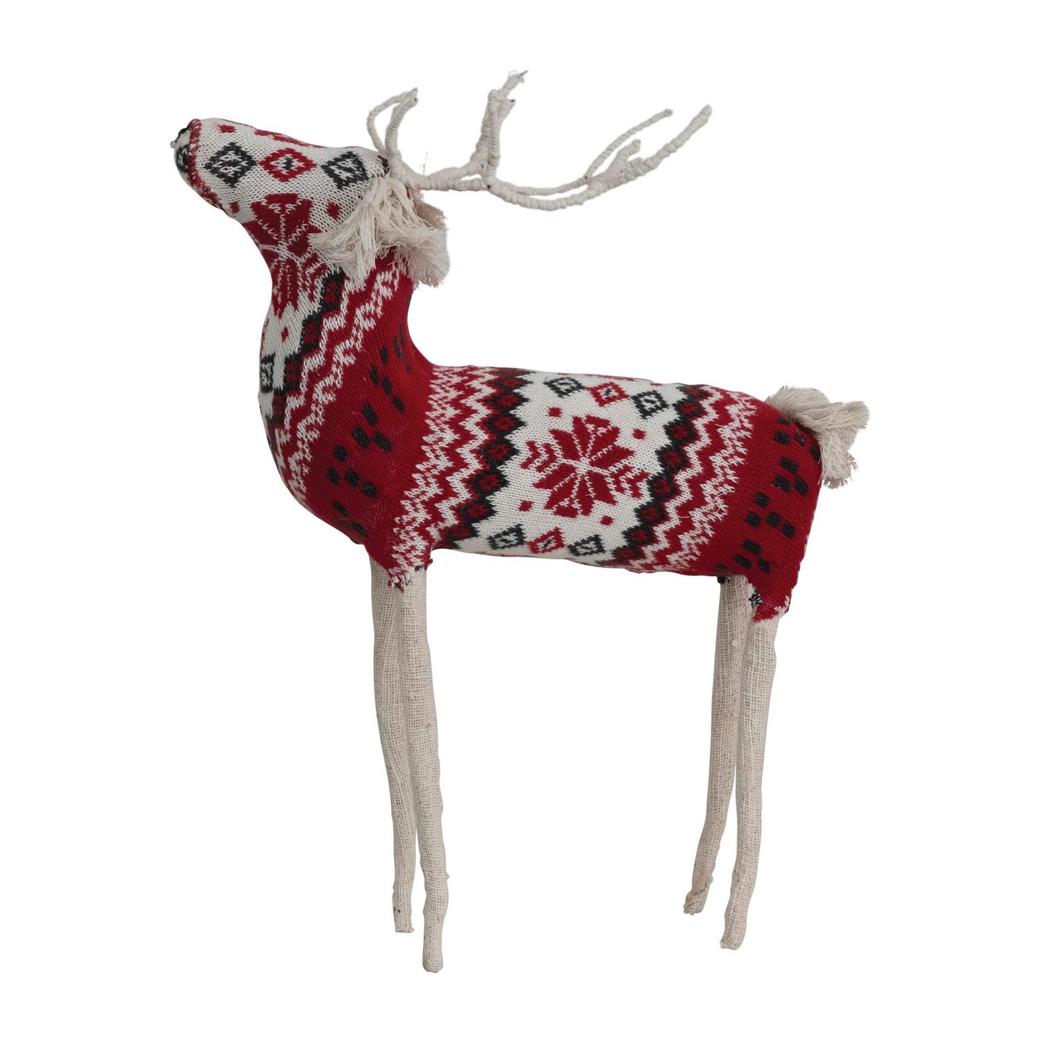 Cotton Knit &amp; Wire Reindeer - Medium