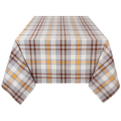 Maize Plaid - Table Cloth 120&quot;