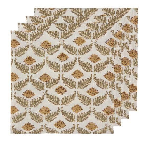 Frond Block Print - Napkin S/4