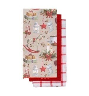Classic Christmas - Teatowel S/3