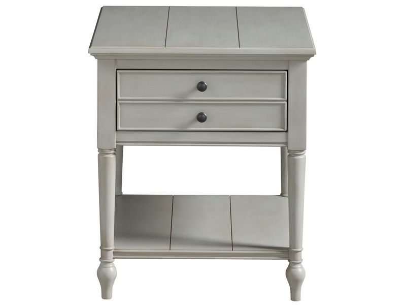 Summer Hill End Table - French Gray