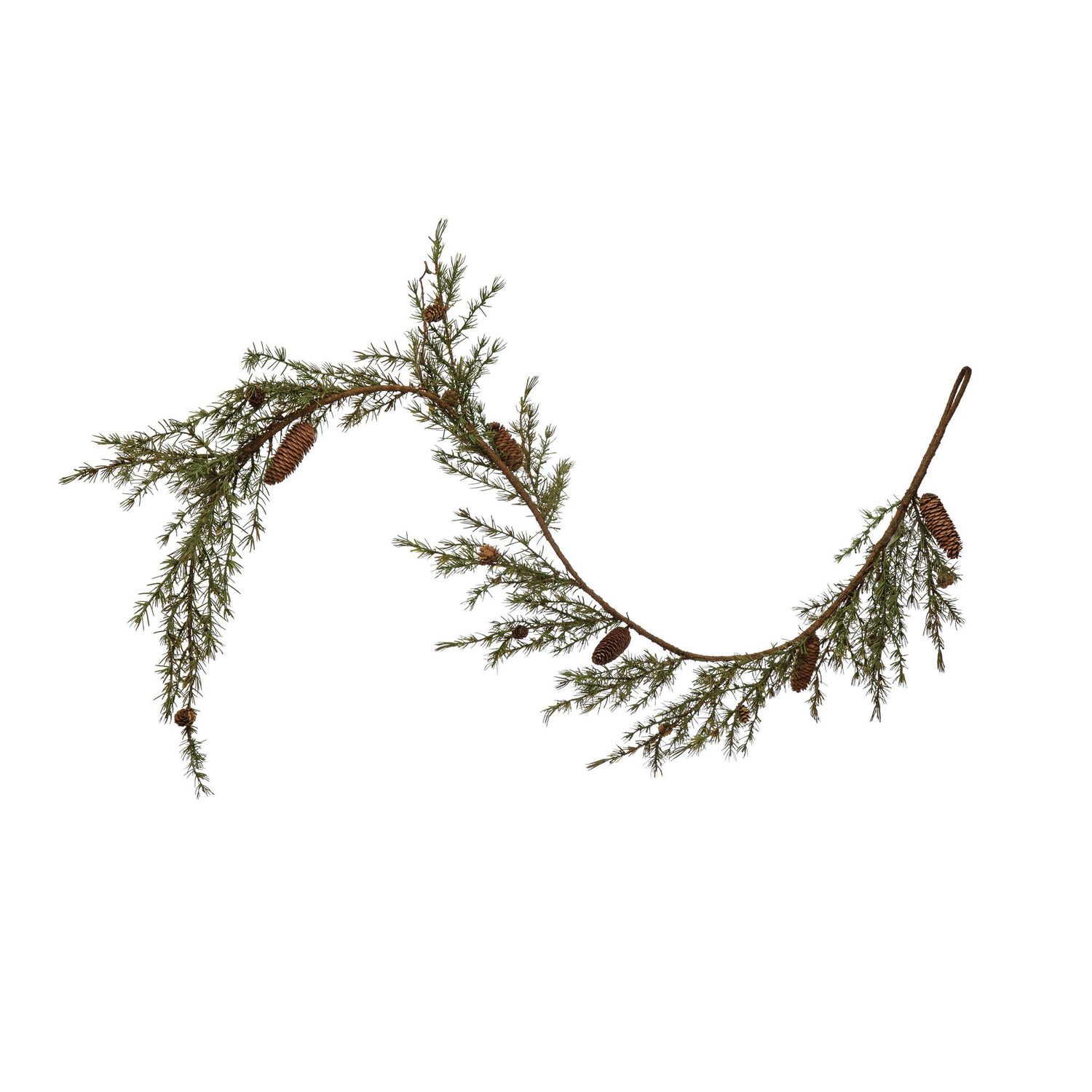 Hemlock Garland w/Pinecones - 72&quot;