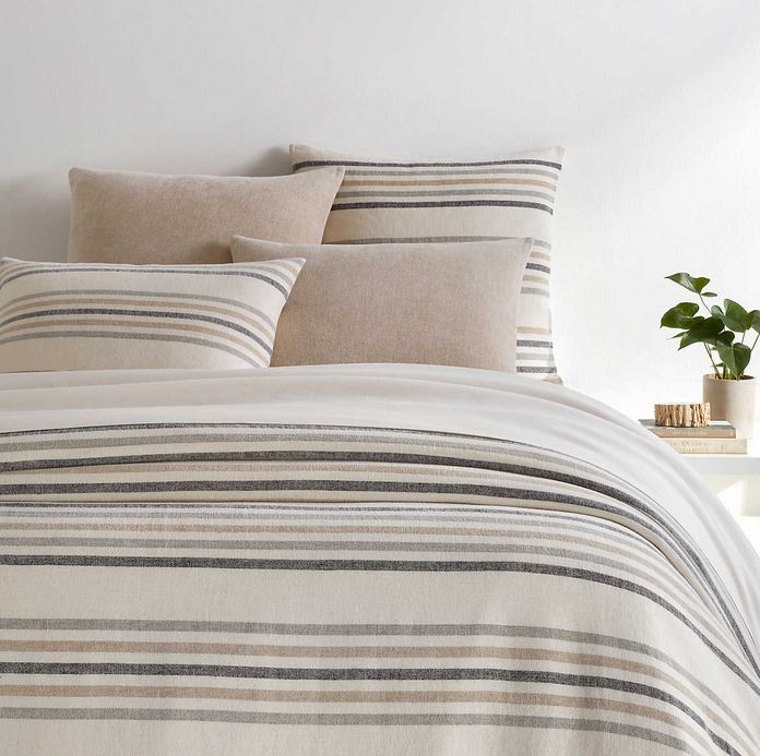Ellison Stripe Linen Duvet - Queen(PC)