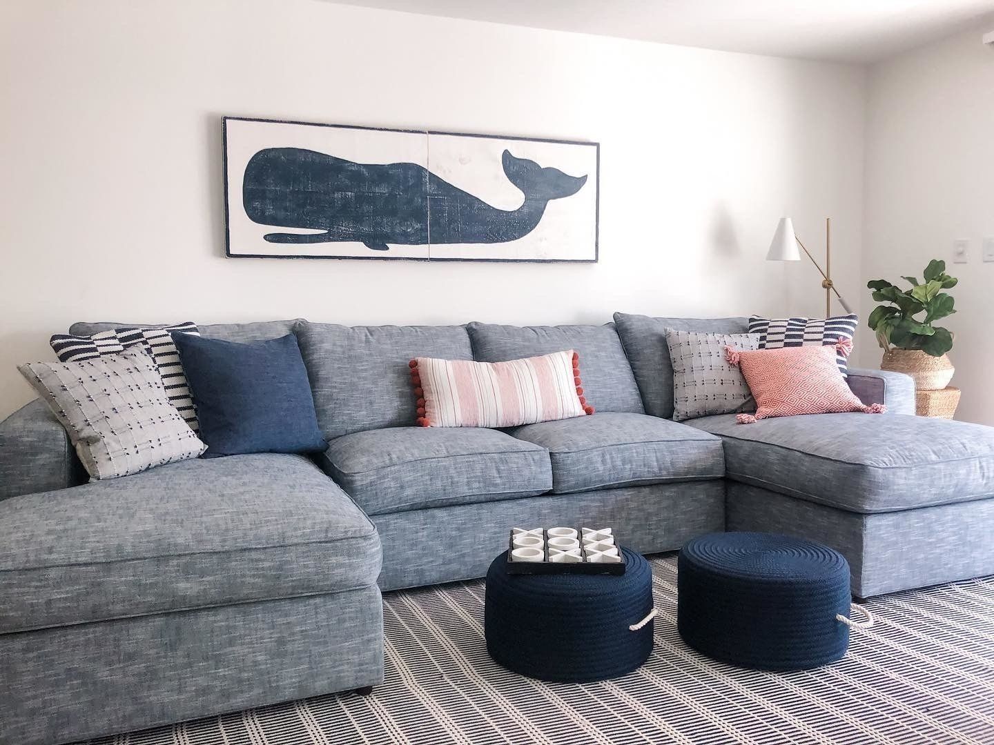 Marlo Navy Indoor/Outdoor Rug - 2&#39; x 3&#39;