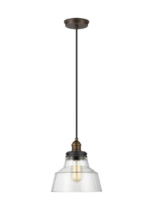 Baskin Chimney 1 Lt Pendant - Aged Brass