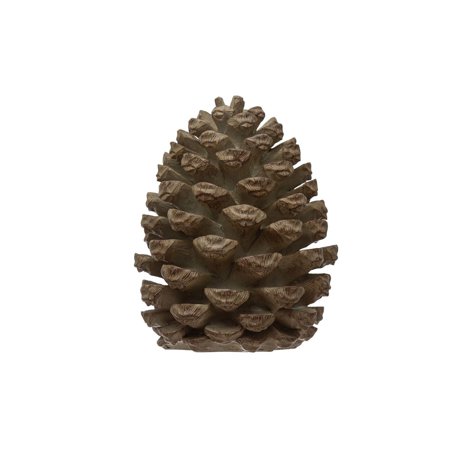 Round Resin Pinecone