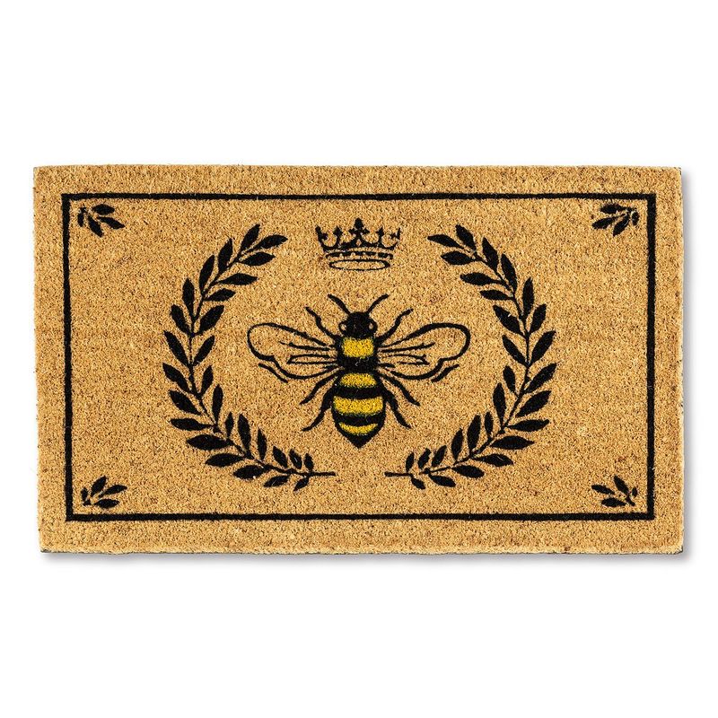Bee in Crest Doormat - 18" X 30"