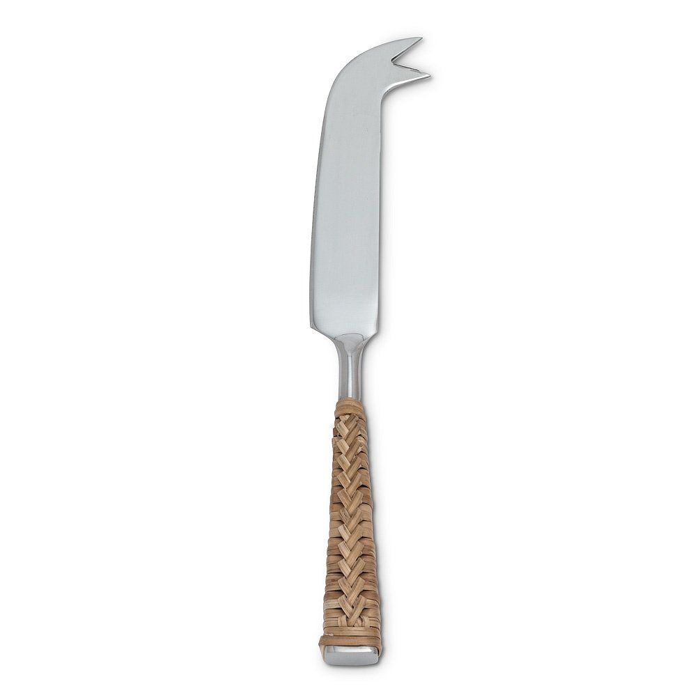 Rattan Handle Cheese Knife - 8&quot;L