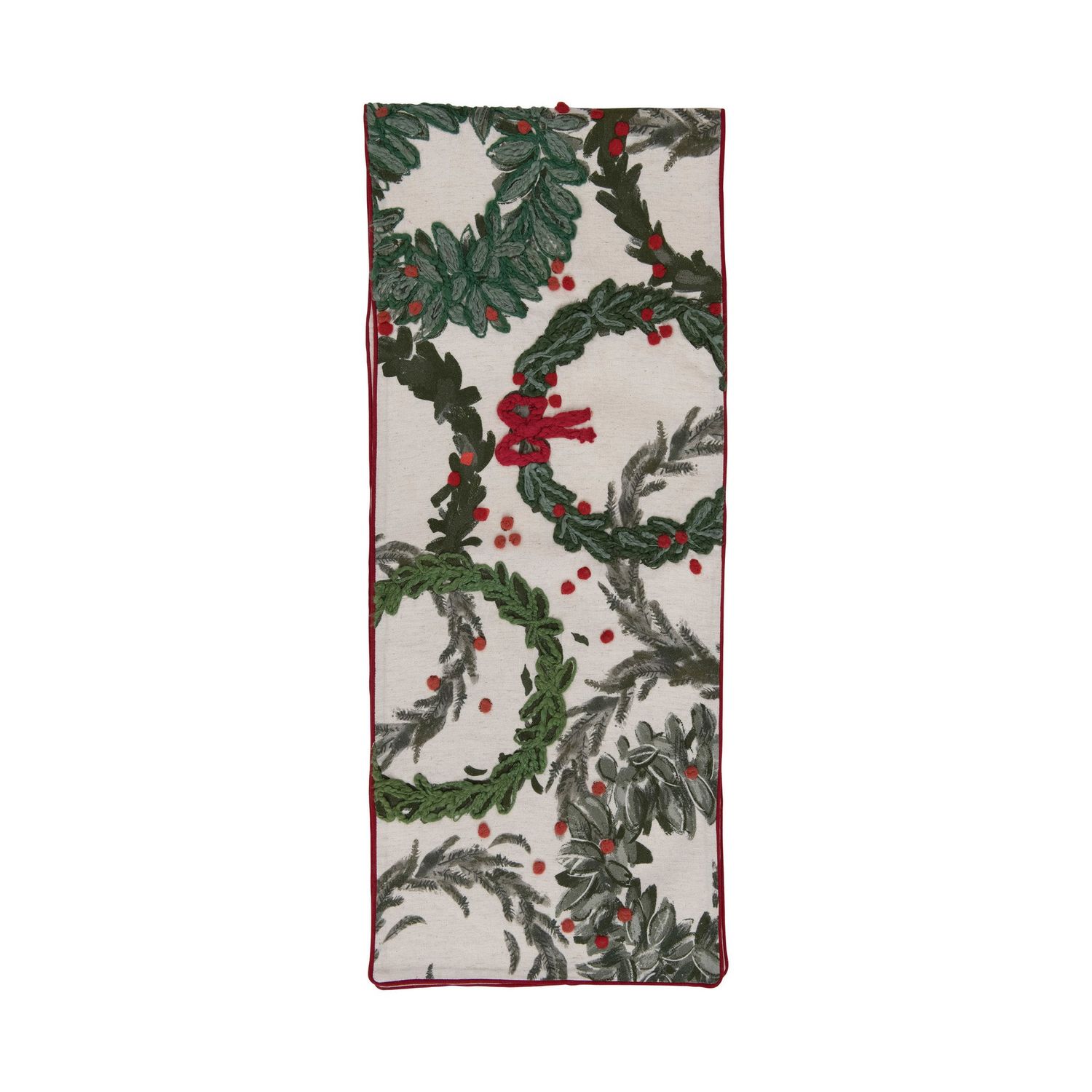 Table Runner w/Wreaths