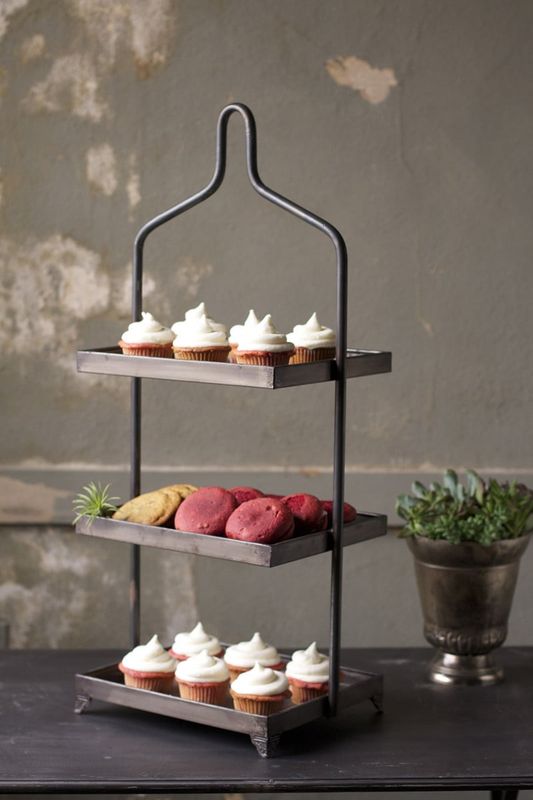 Three Tiered Metal Display