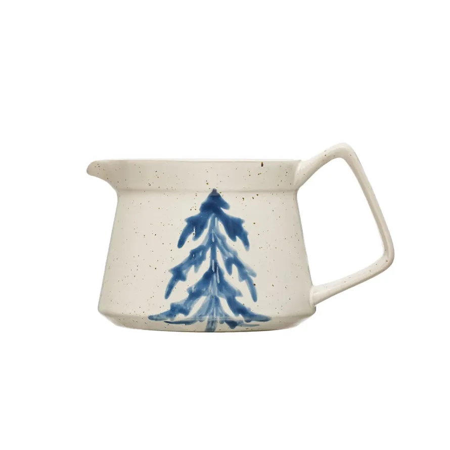 Hand Painted Stoneware Creamer
