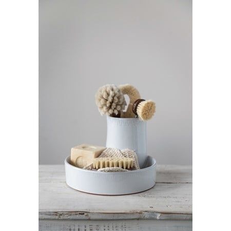 Two Compartment Terra Cotta Tray (CC)