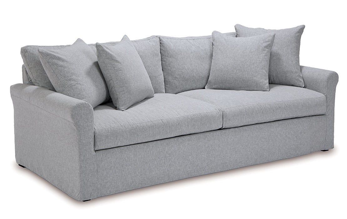 Harper Slipcovered Sofa - Pace Fog