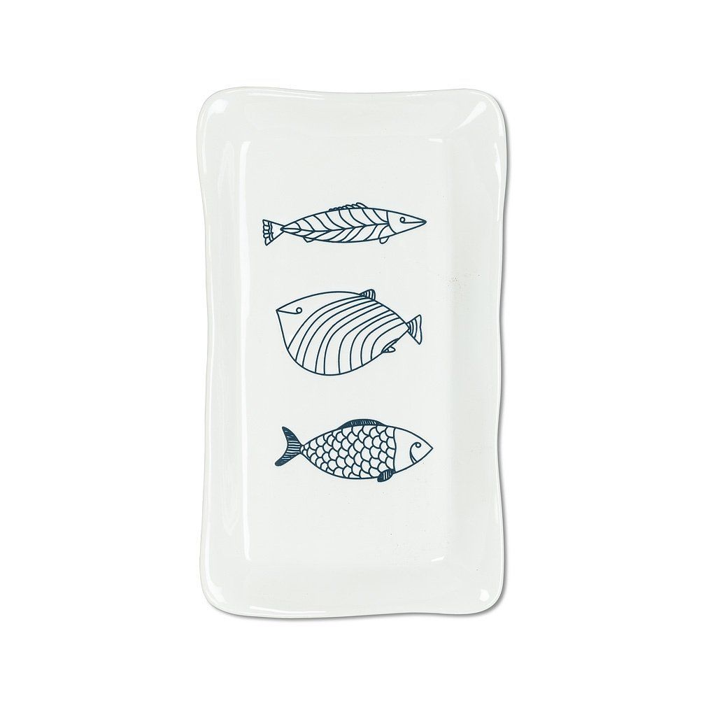 Lg Rectangle Fish Plate - 7 x 12