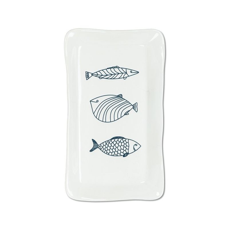 Lg Rectangle Fish Plate - 7 x 12