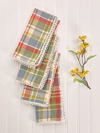 Sunwashed Plaid Napkin S/4 - Multi