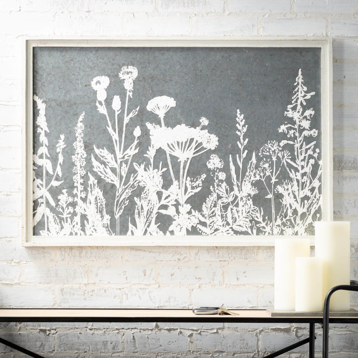 Metal Herb/Flower Wall Decor