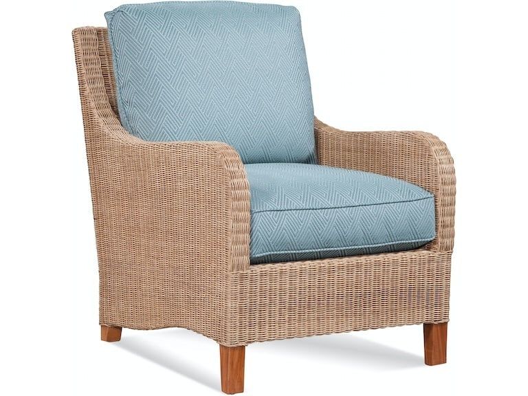 Gibraltar Wicker Chair - Onyx Pinstripe