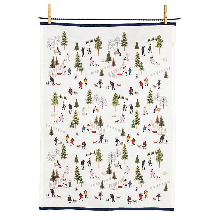 Outdoors Village Tea Towel