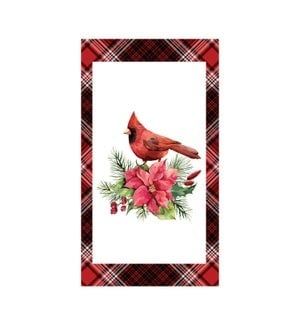 Plaid Cardinal - Guest Serviette