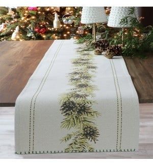 Shimmer Pinecone - Table Runner 72&quot;