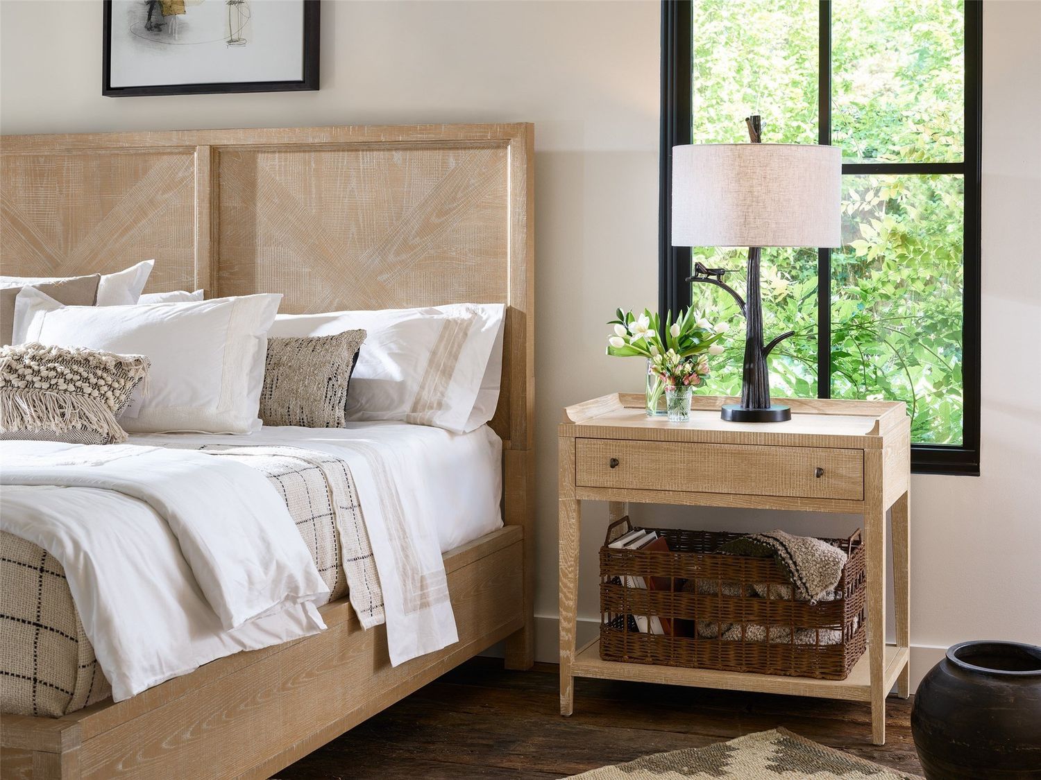 Rylie Nightstand - Rustic Oak