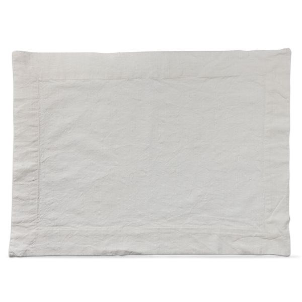 Threads Slub Placemat - White