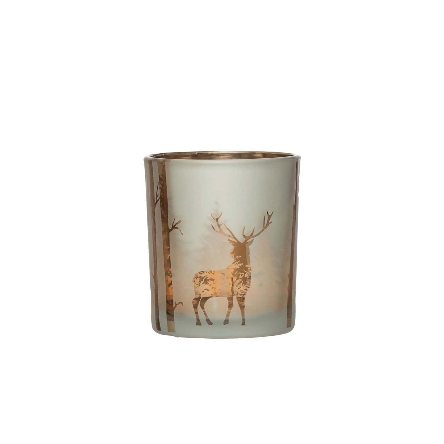 3 1/2&quot; Etched Mercury Candle Holder