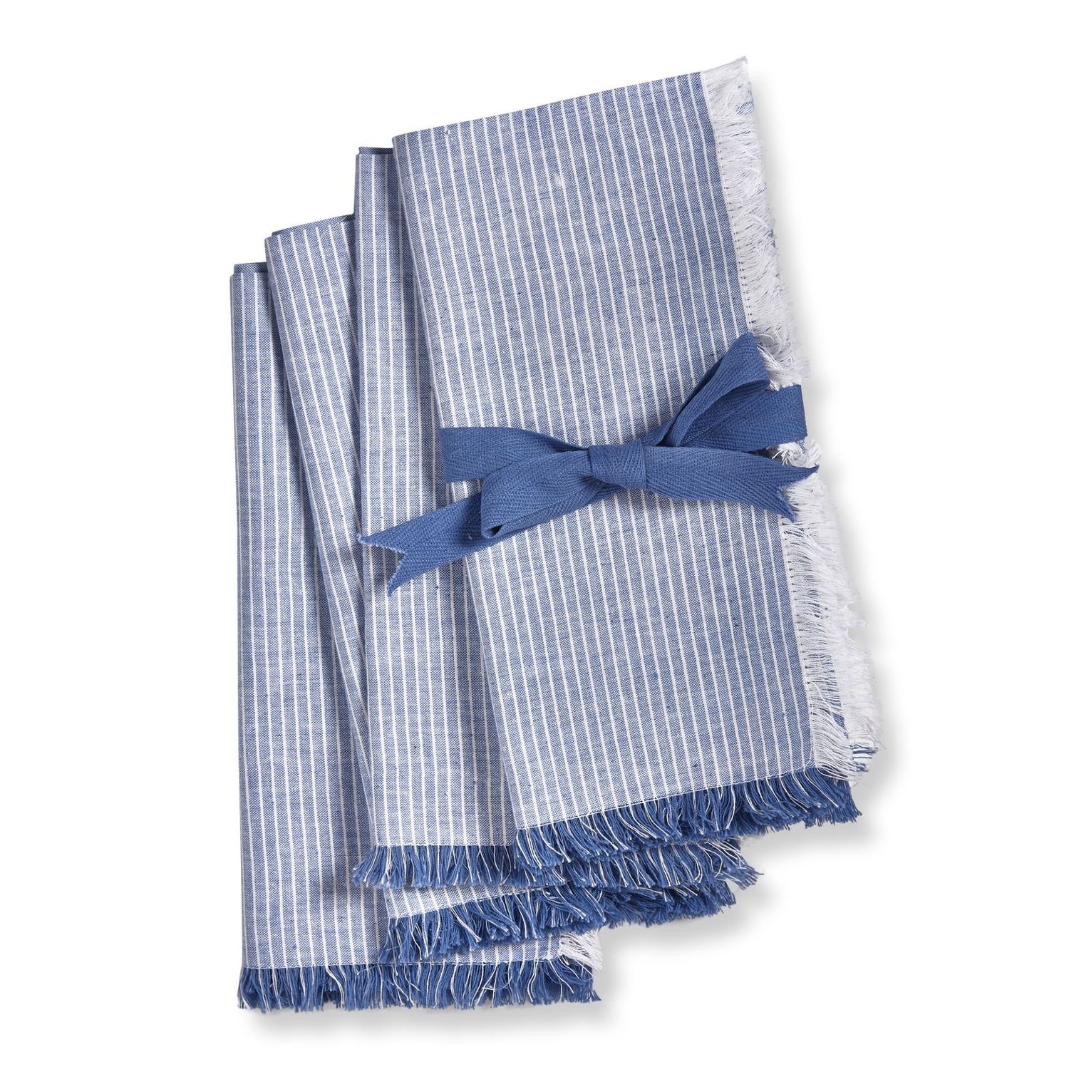 Cottage Pinstripe Napkins S/4 - Blue