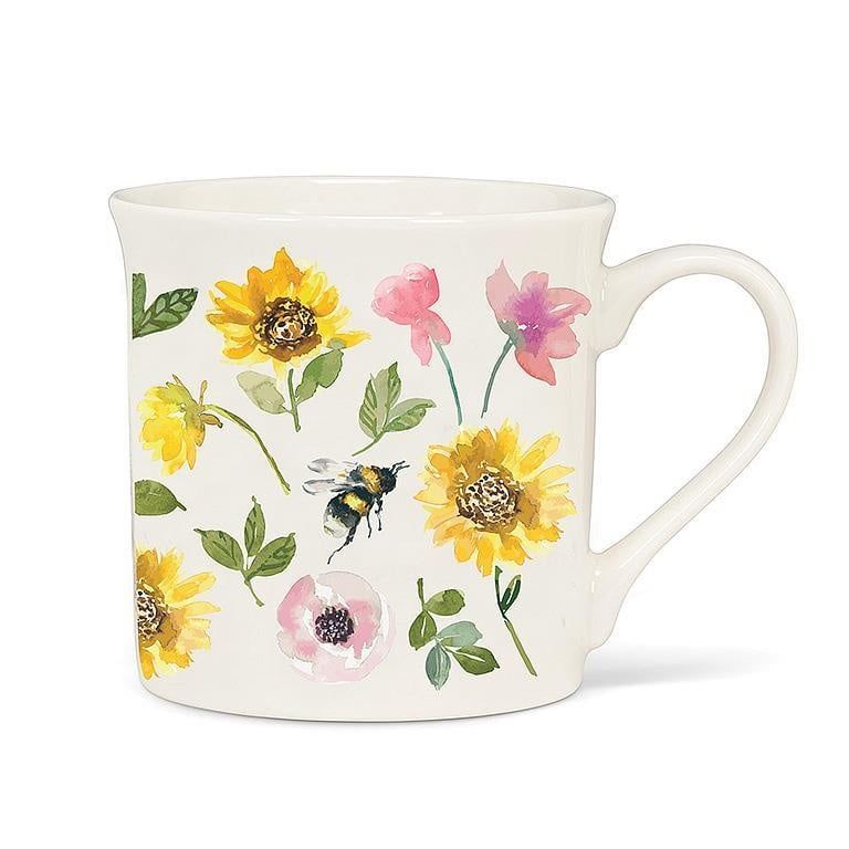 Sunflower &amp; Bees Mug - 12oz