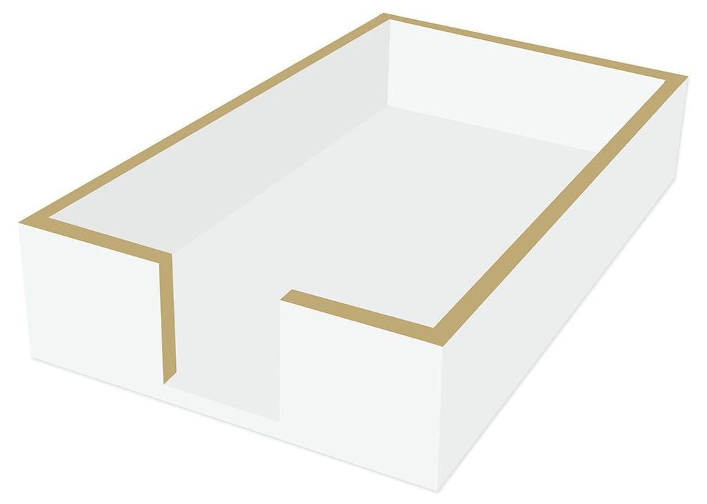 Guest Napkin Holder - White