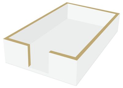 Guest Napkin Holder - White