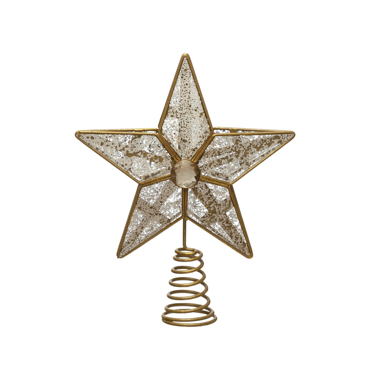 Antiqued Mirror Star Tree Topper