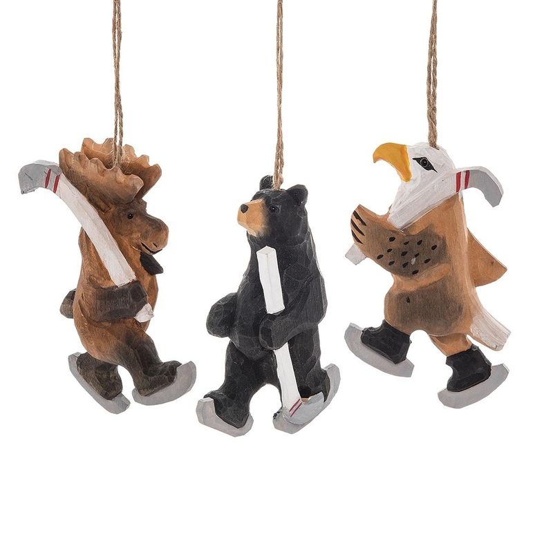 Woodland Ice Hockey Ornament