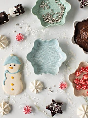 Snowflakes - Dipping Dish S/4