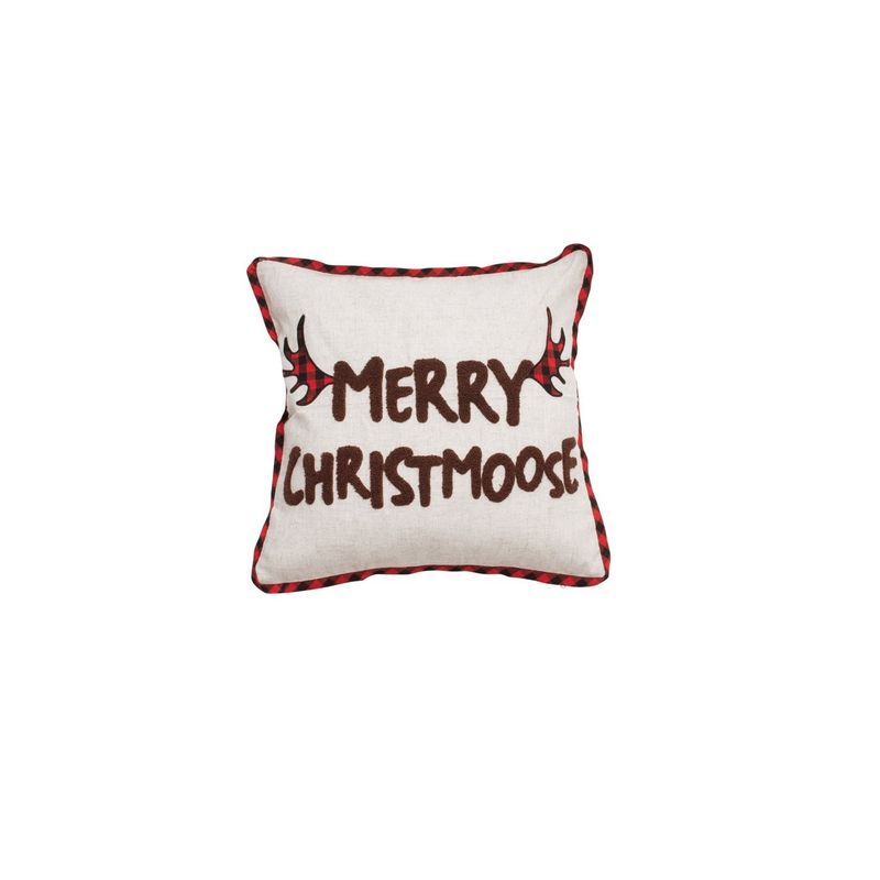 Toss Pillow - Merry Christmoose 18&quot; x 18&quot;