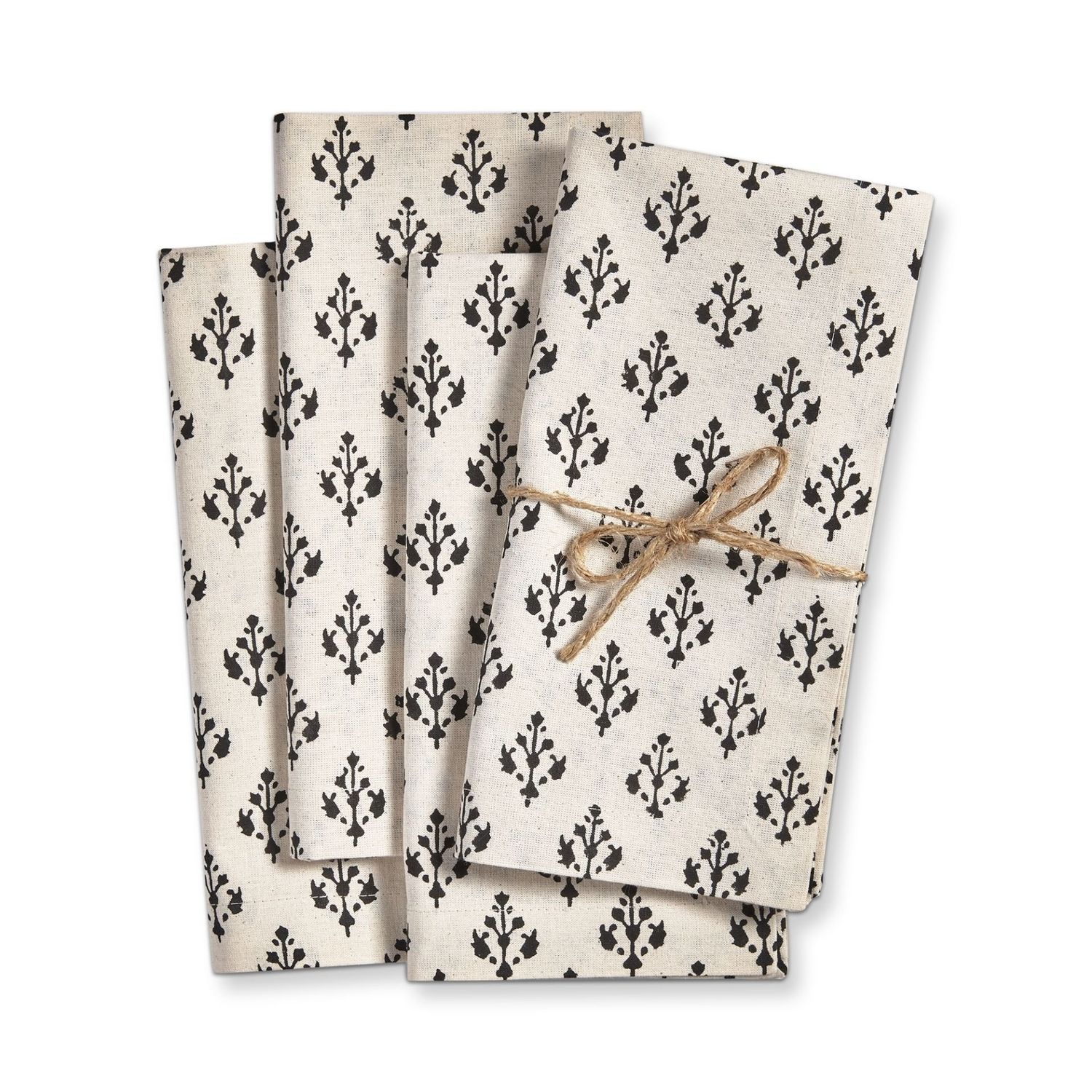 Emma Block Print Napkins S/4