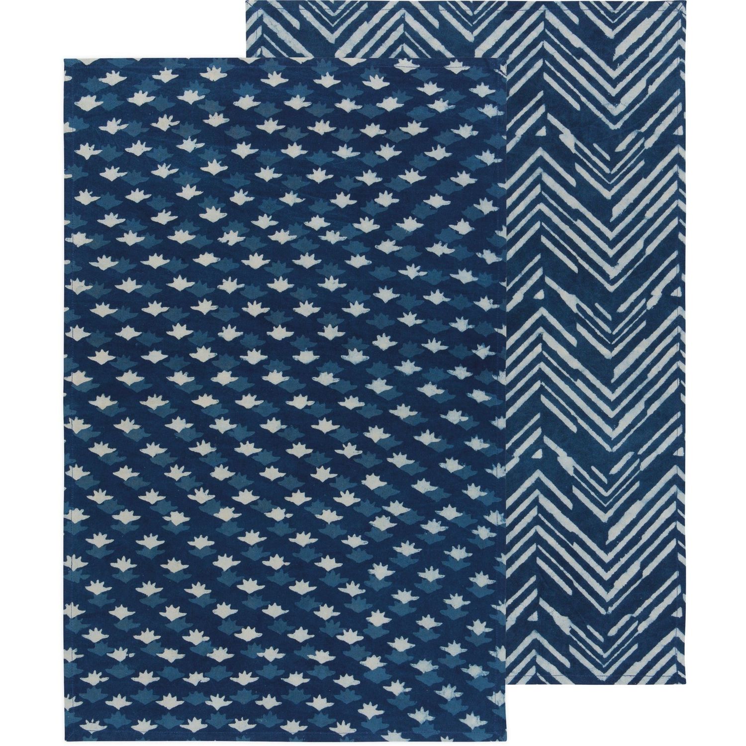 Dishtowel - Inlet Block Print S/2