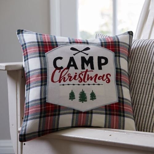 Camp Christmas Porch Pillow - 21&quot; X 21&quot;