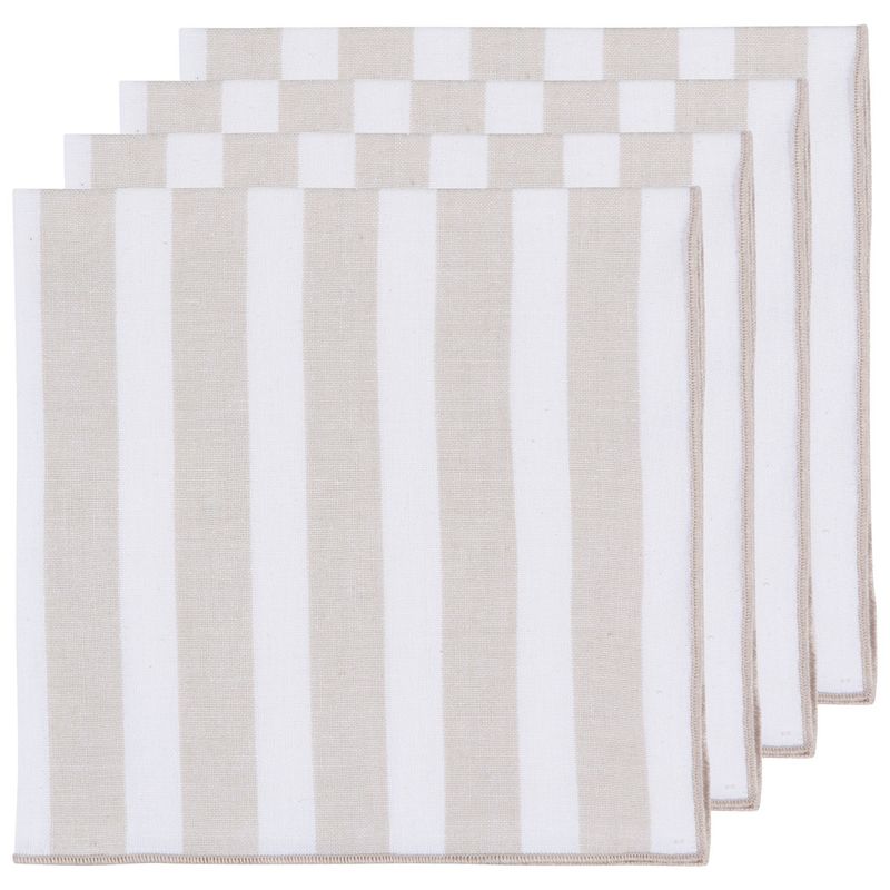 Caban Stripe Dove Gray Napkin S/4
